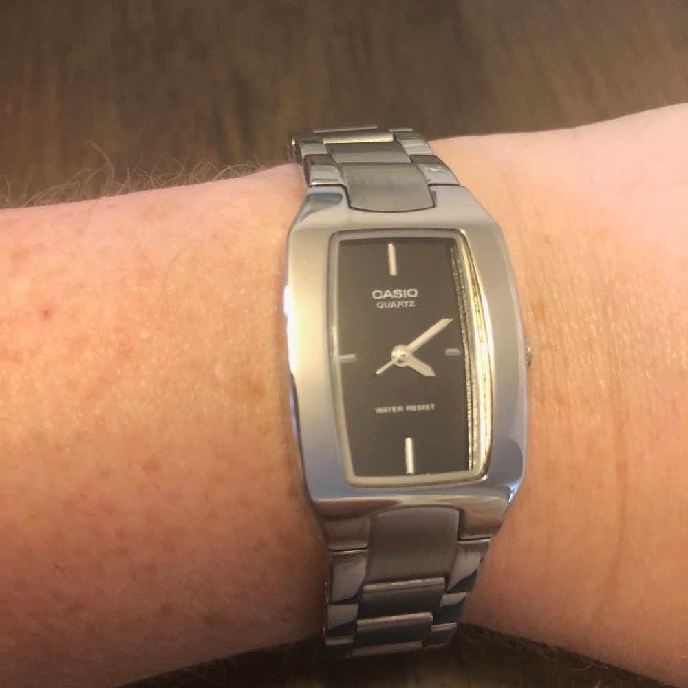 Silver Casio Women's Wristwatch